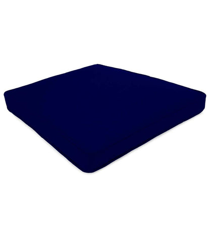 Plow & Hearth Outdoor Furniture Cushions Outdoor Living Deluxe Polyester Chair/Rocker Seat Cushion, Prospect Hill - Midnight Navy