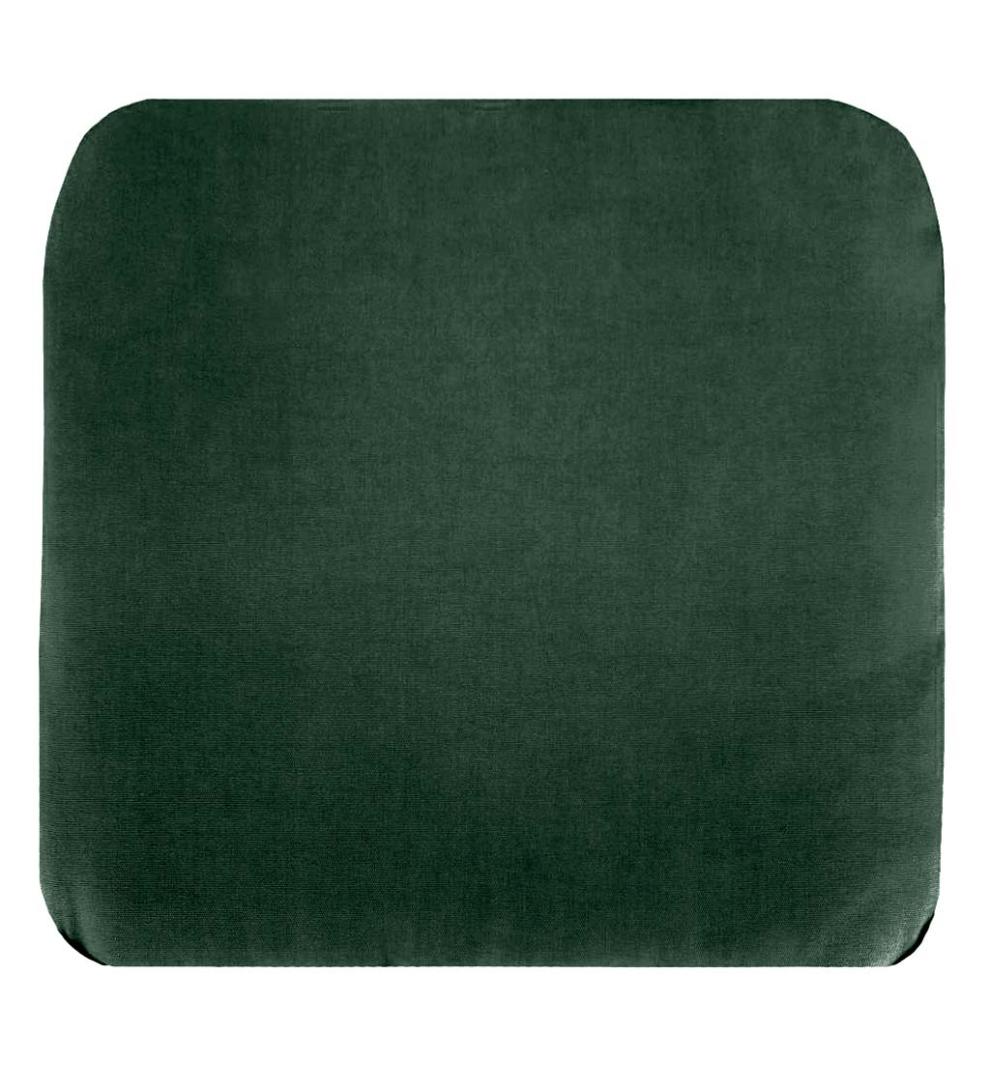Plow & Hearth Outdoor Furniture Cushions Outdoor Living Replacement Cushion For Prospect Hill Furniture Ottoman - Forest Green