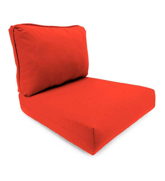 Plow & Hearth Outdoor Furniture Cushions Outdoor Living Seat And Back Replacement Cushions For Claremont, Prospect Hill And Urbanna Furniture, Set Of 2 - Greenery