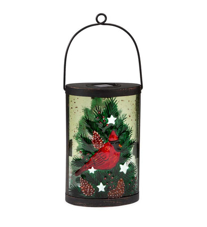 Plow & Hearth Outdoor Lamps & Lighting Outdoor Living Cardinal And Spruce Solar Glass Lantern