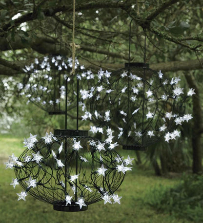 Plow & Hearth Outdoor Lamps & Lighting Outdoor Living Green Solar Star Lanterns