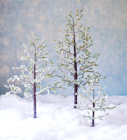 Plow & Hearth Outdoor Lamps & Lighting Outdoor Living Indoor/Outdoor Lighted Snowy Pine Tree