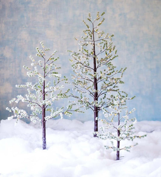 Plow & Hearth Outdoor Lamps & Lighting Outdoor Living Indoor/Outdoor Lighted Snowy Pine Tree