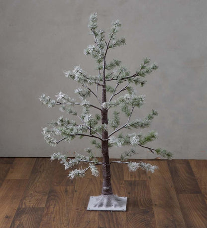 Plow & Hearth Outdoor Lamps & Lighting Outdoor Living Indoor/Outdoor Lighted Snowy Pine Tree