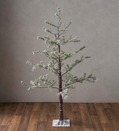 Plow & Hearth Outdoor Lamps & Lighting Outdoor Living Indoor/Outdoor Lighted Snowy Pine Tree