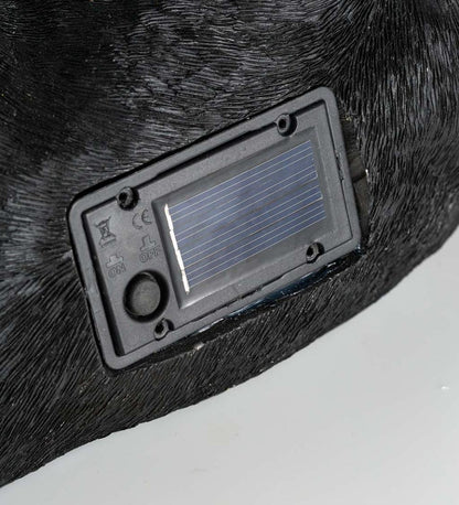 Plow & Hearth Outdoor Lamps & Lighting Outdoor Living Labrador Retriever Puppy Statue With Solar Butterfly