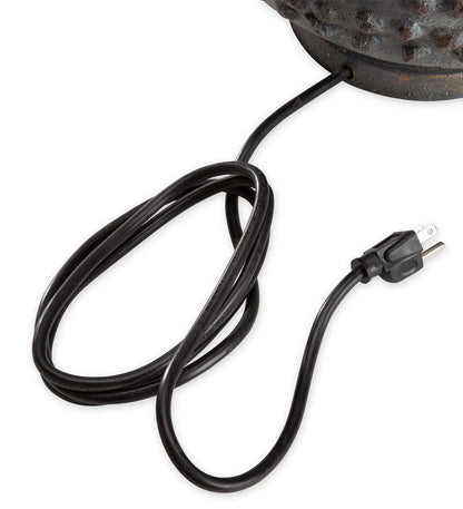 Plow & Hearth Outdoor Lamps & Lighting Outdoor Living Outdoor Slate Color Table Lamp With Weather Resistant Shade