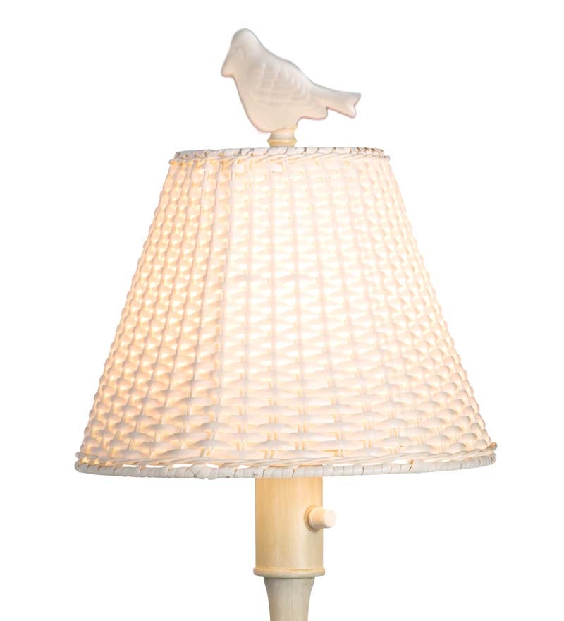 Plow & Hearth Outdoor Lamps & Lighting Outdoor Living Waterproof Outdoor Wicker Lamp