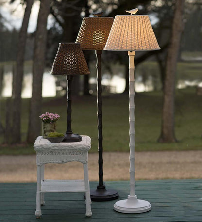 Plow & Hearth Outdoor Lamps & Lighting Outdoor Living Waterproof Outdoor Wicker Lamp