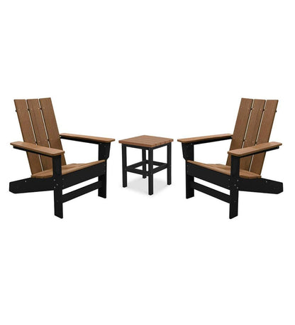 Plow & Hearth Outdoor Side Tables Outdoor Living May River Outdoor Seating 3-Piece Set - Coastal Gray/White
