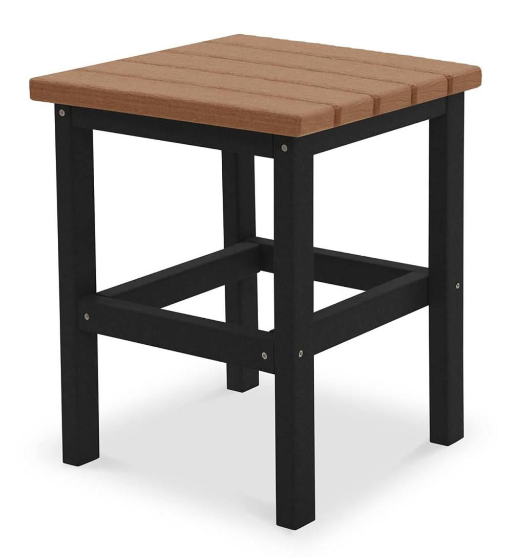Plow & Hearth Outdoor Side Tables Outdoor Living May River Outdoor Side Table - Coastal Gray/White