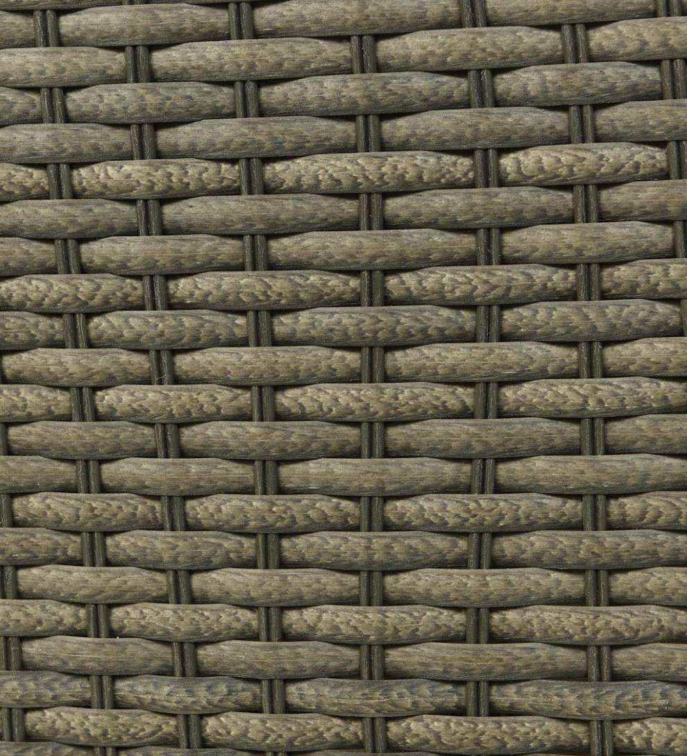 Plow & Hearth Outdoor Wicker Outdoor Living Compact Modular Wicker Seating Set With Multiple Configurations - Antique Brown