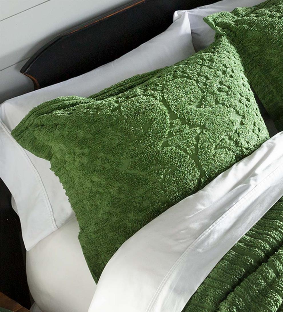 Plow & Hearth Quilts & Bedspreads Indoor Living Juliet Tufted Cotton Chenille Bedding