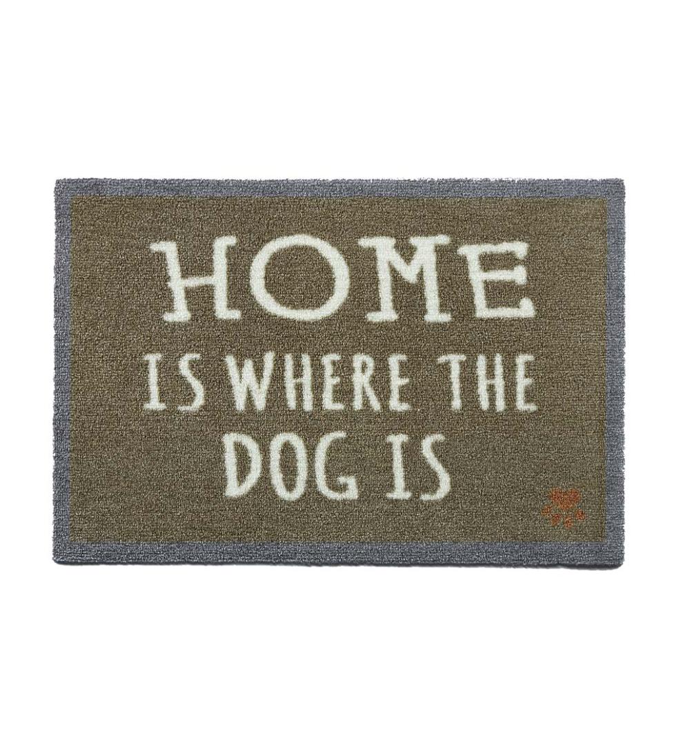 Plow & Hearth Small Accent Rugs Indoor Living Home Is Where The Dog Is Washable Mud Rug