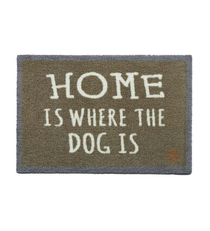Plow & Hearth Small Accent Rugs Indoor Living Home Is Where The Dog Is Washable Mud Rug