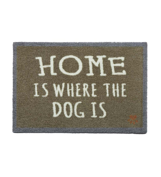 Plow & Hearth Small Accent Rugs Indoor Living Home Is Where The Dog Is Washable Mud Rug