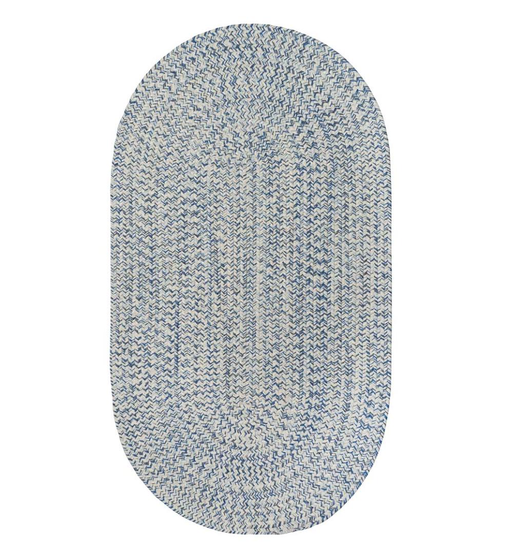 Plow & Hearth Small Accent Rugs Indoor Living Indoor/Outdoor Oval Pine Creek Braided Polypropylene Rug