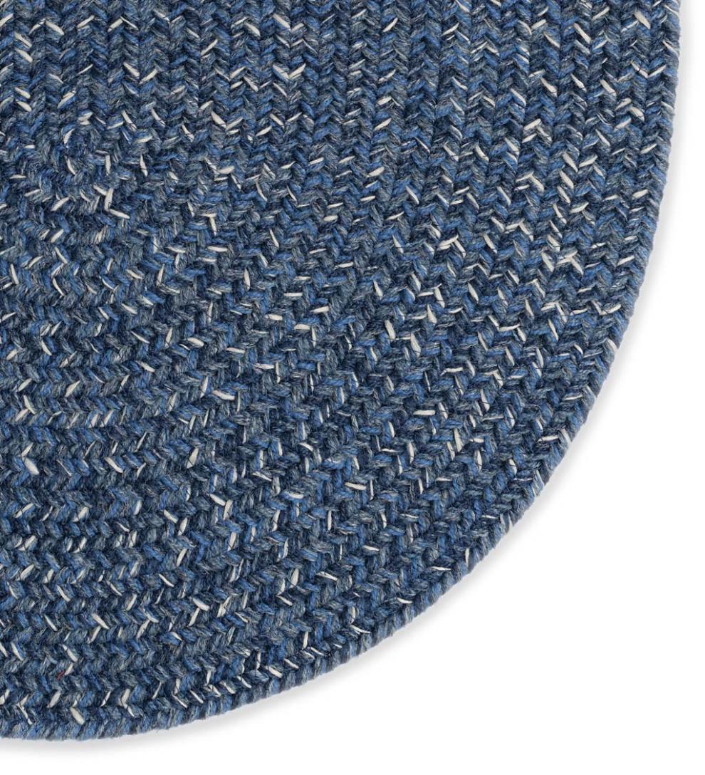 Plow & Hearth Small Accent Rugs Indoor Living Indoor/Outdoor Oval Pine Creek Braided Polypropylene Rug