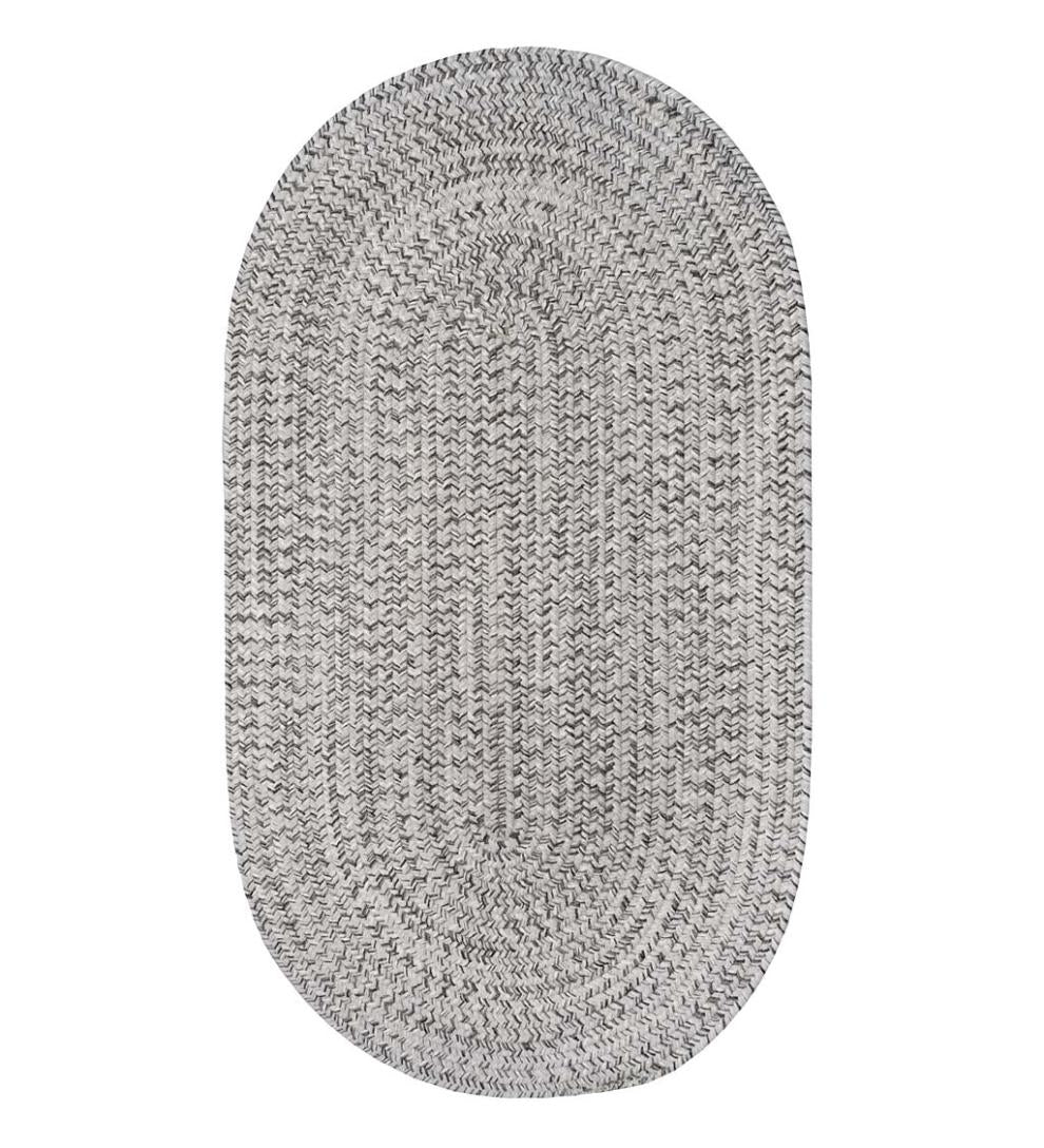 Plow & Hearth Small Accent Rugs Indoor Living Indoor/Outdoor Oval Pine Creek Braided Polypropylene Rug
