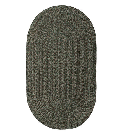 Plow & Hearth Small Accent Rugs Indoor Living Indoor/Outdoor Oval Pine Creek Braided Polypropylene Rug