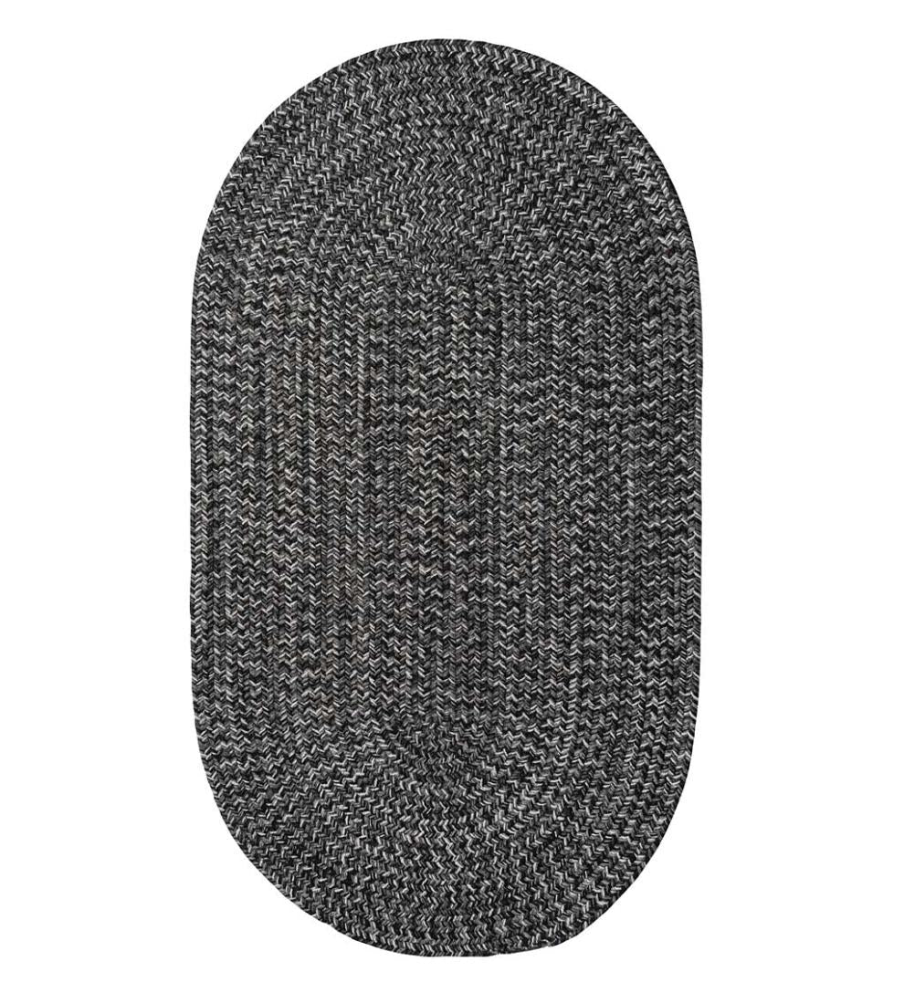 Plow & Hearth Small Accent Rugs Indoor Living Indoor/Outdoor Oval Pine Creek Braided Polypropylene Rug