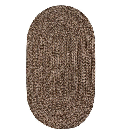 Plow & Hearth Small Accent Rugs Indoor Living Indoor/Outdoor Oval Pine Creek Braided Polypropylene Rug