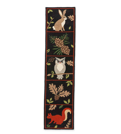 Plow & Hearth Small Accent Rugs Indoor Living Indoor/Outdoor Woodland Runner