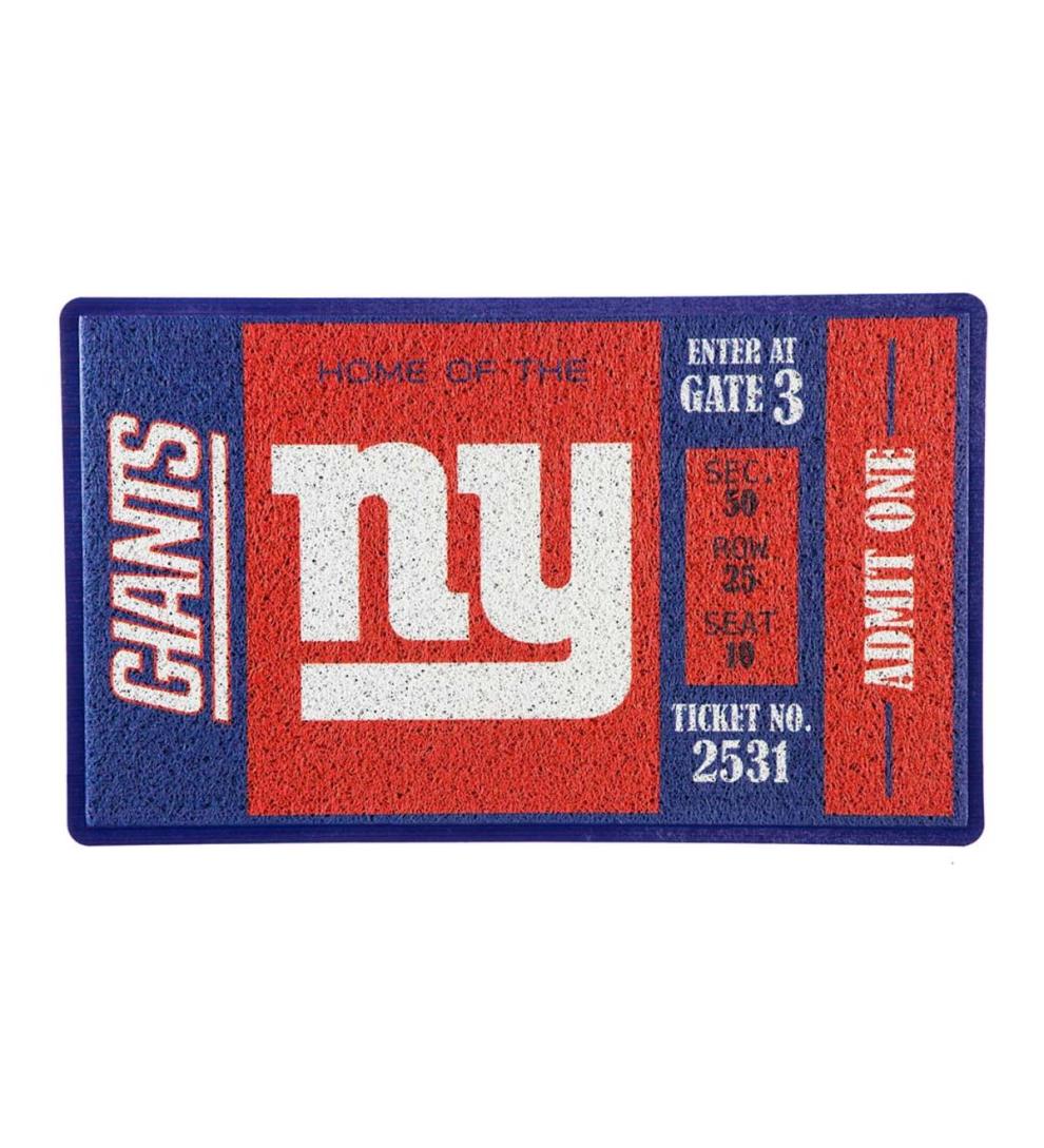 Plow & Hearth Small Accent Rugs Indoor Living New York Giants Durable Turf Mat