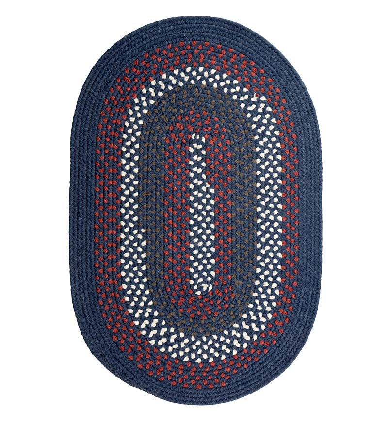 Plow & Hearth Stair Treads & Rug Pads Indoor Living Country Classic Braided Polypropylene Rugs