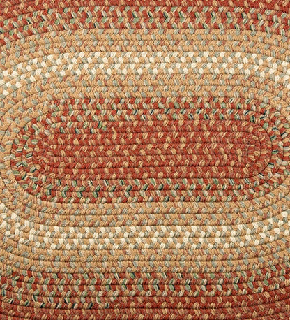 Plow & Hearth Stair Treads & Rug Pads Indoor Living Indoor/Outdoor Braided Polypro Roanoke Stair Tread - Black Multi