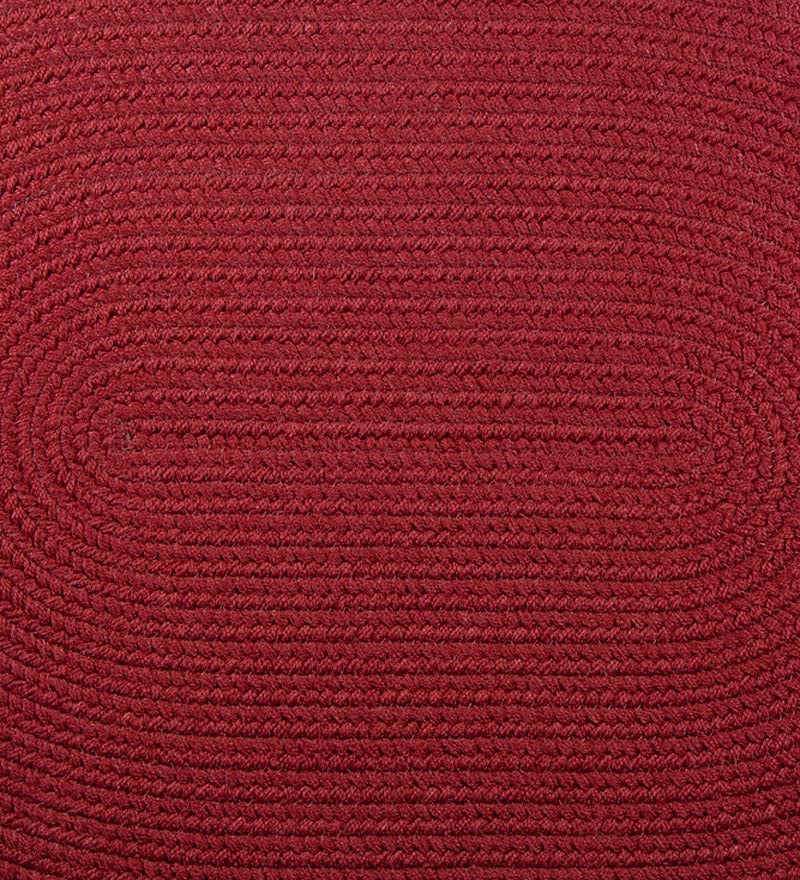 Plow & Hearth Stair Treads & Rug Pads Indoor Living Indoor/Outdoor Braided Polypro Roanoke Stair Tread - Black Multi