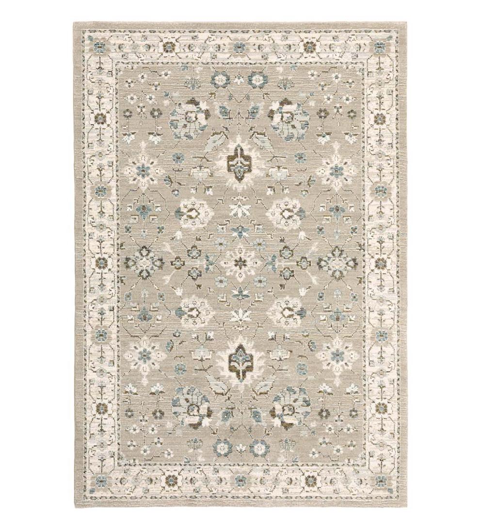 Plow & Hearth Synthetic Rugs Indoor Living Ashland Daybreak Synthetic Blend Indoor Border Rug