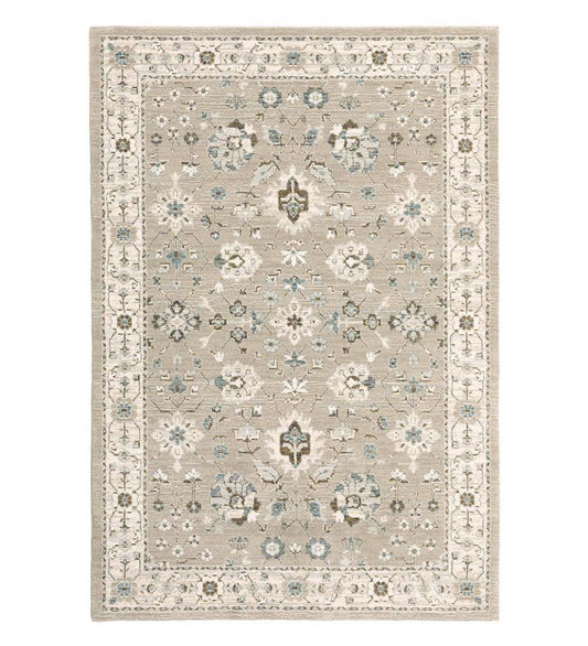 Plow & Hearth Synthetic Rugs Indoor Living Ashland Daybreak Synthetic Blend Indoor Border Rug