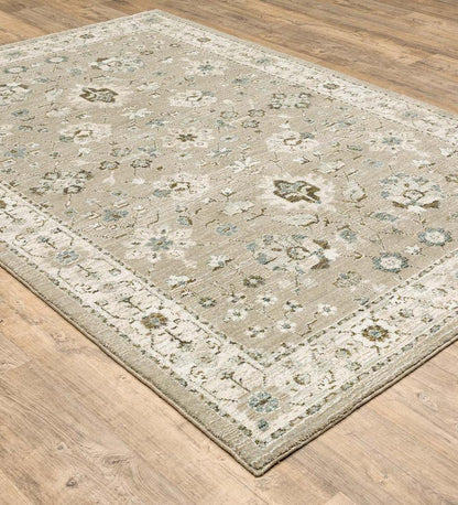 Plow & Hearth Synthetic Rugs Indoor Living Ashland Daybreak Synthetic Blend Indoor Border Rug