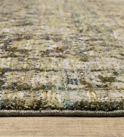 Plow & Hearth Synthetic Rugs Indoor Living Ashland Evening Synthetic Blend Indoor Border Rug