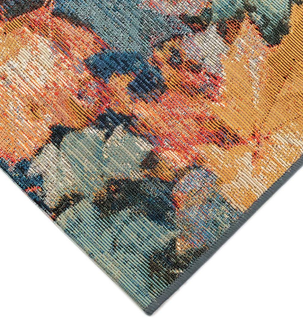Plow & Hearth Synthetic Rugs Indoor Living Autumn Leaves 100% Polypropylene Indoor/Outdoor Rug