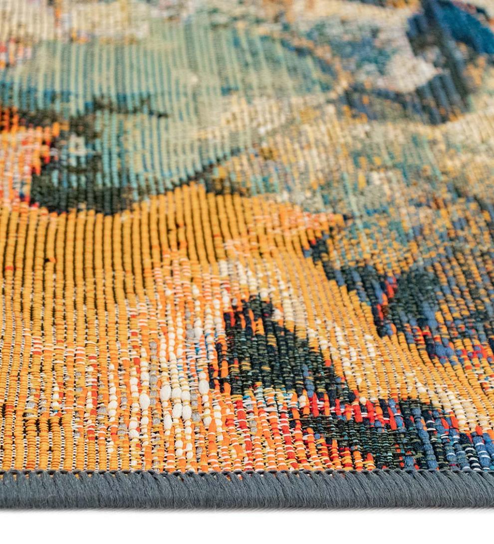 Plow & Hearth Synthetic Rugs Indoor Living Autumn Leaves 100% Polypropylene Indoor/Outdoor Rug