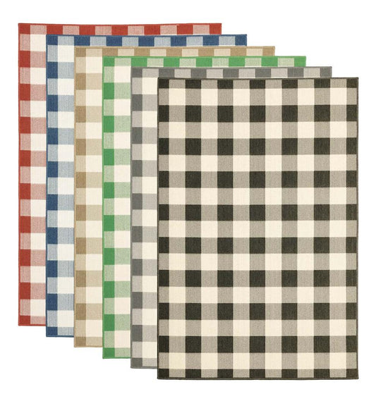 Plow & Hearth Synthetic Rugs Indoor Living Buffalo Plaid Indoor And Outdoor Polypropylene Rug
