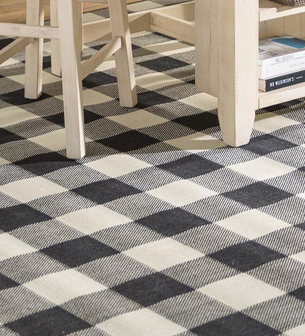 Plow & Hearth Synthetic Rugs Indoor Living Buffalo Plaid Indoor And Outdoor Polypropylene Rug
