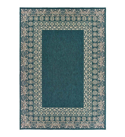 Plow & Hearth Synthetic Rugs Indoor Living Cambridge Lace Indoor/Outdoor Border Rug