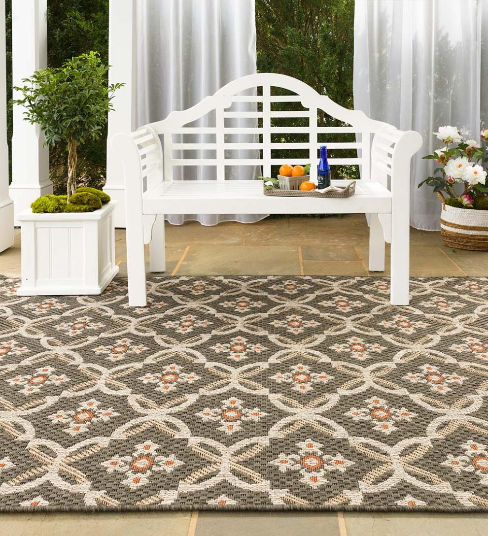 Plow & Hearth Synthetic Rugs Indoor Living Cambridge Meadow Indoor/Outdoor Rug