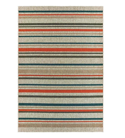 Plow & Hearth Synthetic Rugs Indoor Living Cambridge Stripe Indoor/Outdoor Rug
