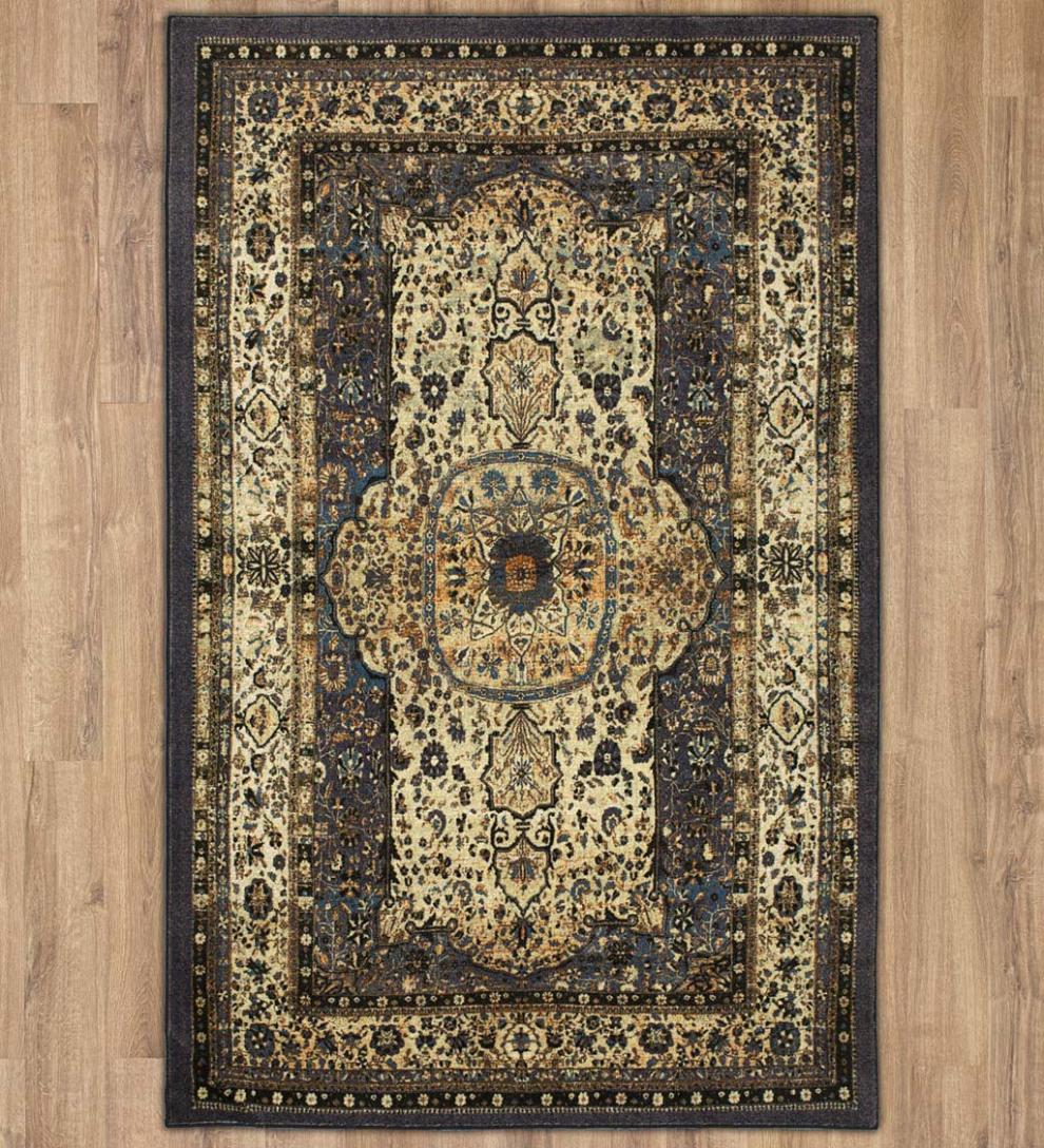 Plow & Hearth Synthetic Rugs Indoor Living Heirloom Shiraz Easy Care Smartstrand Rug