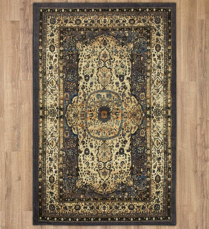 Plow & Hearth Synthetic Rugs Indoor Living Heirloom Shiraz Easy Care Smartstrand Rug