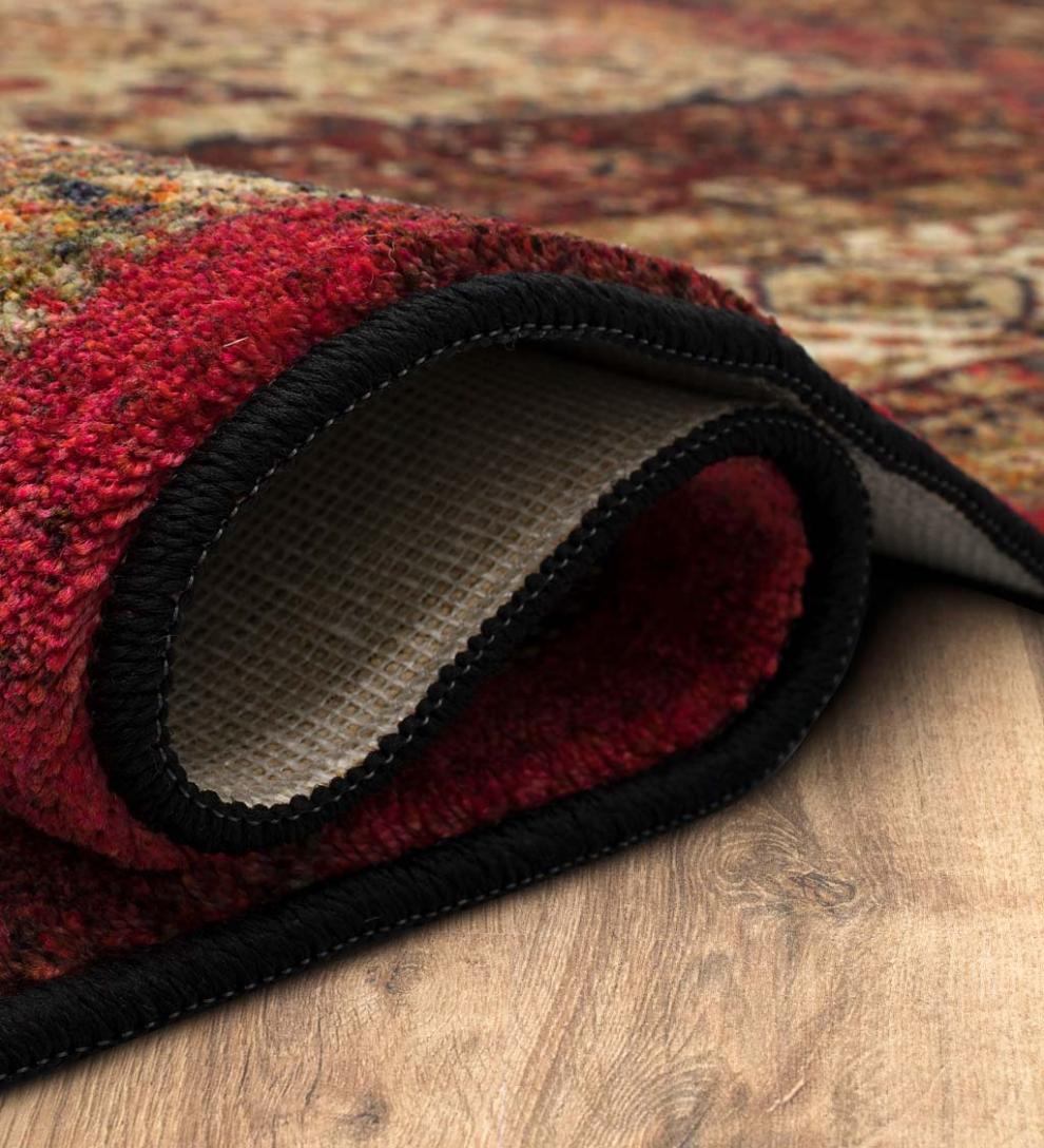 Plow & Hearth Synthetic Rugs Indoor Living Heirloom Shiraz Easy Care Smartstrand Rug