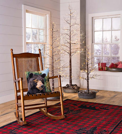 Plow & Hearth Synthetic Rugs Indoor Living Huntington Bear Buffalo Check Endurastran Rug