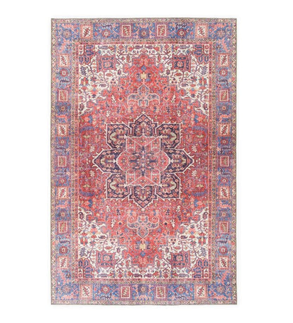 Plow & Hearth Synthetic Rugs Indoor Living Indoor/Outdoor Berkley Border Polyester Rug