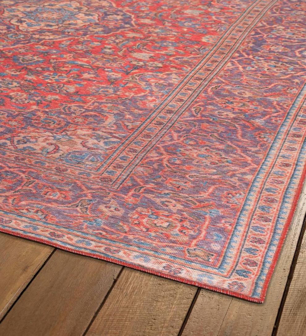 Plow & Hearth Synthetic Rugs Indoor Living Indoor/Outdoor Berkley Tapestry Polyester Rug