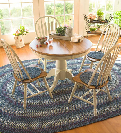 Plow & Hearth Synthetic Rugs Indoor Living Indoor/Outdoor Braided Polypro Roanoke Rug, Made In Usa