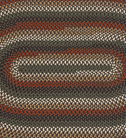 Plow & Hearth Synthetic Rugs Indoor Living Indoor/Outdoor Braided Polypro Roanoke Rug, Made In Usa